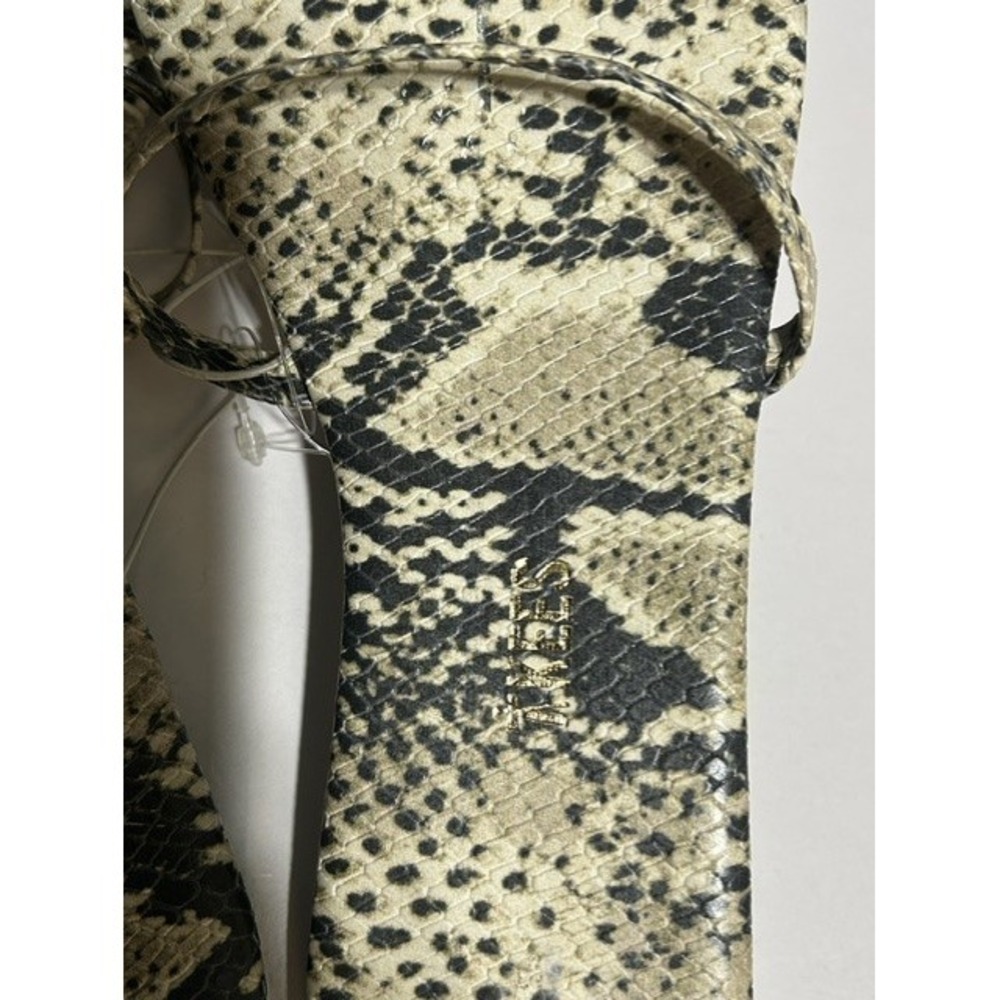 NWOT Snake Print TKEES Double Strap Minimalist Resort Boho Slide Sandals Women 9 - Picture 5 of 6